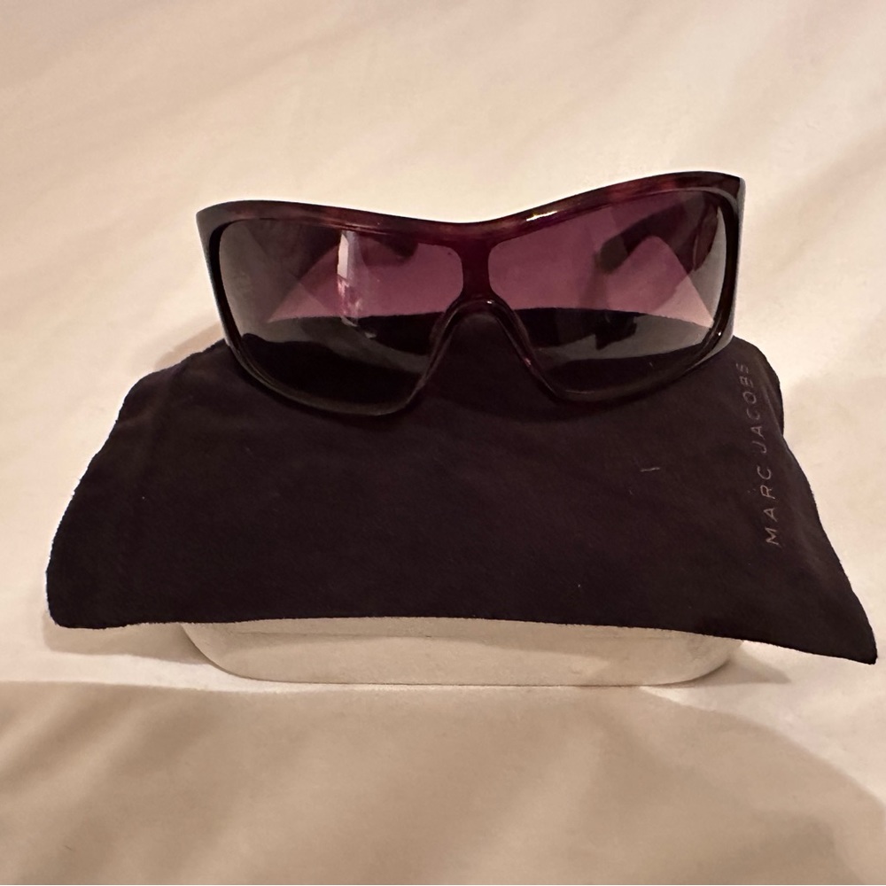Marc Jacobs Tortoise Shell Sunglasses with Gold Hardware